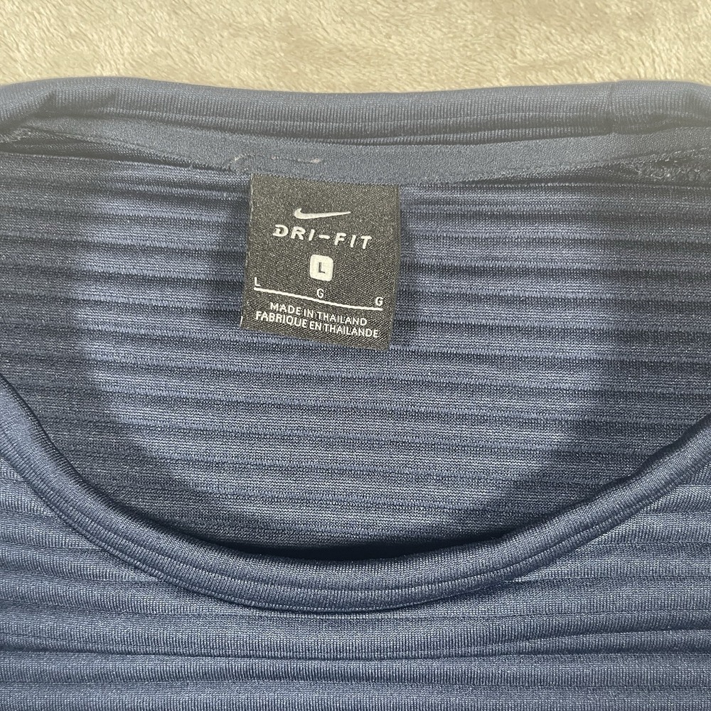 Nike Double Knit Crew Top Pullover Women's L Navy Blue Toca FC Soccer - Picture 3 of 9